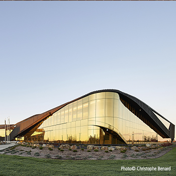 Edmonton Police Station NW Campus Curved Glass Facade Cristacurva