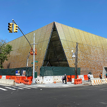 Far Rockaway Branch Library digital printing glass Cristacurva