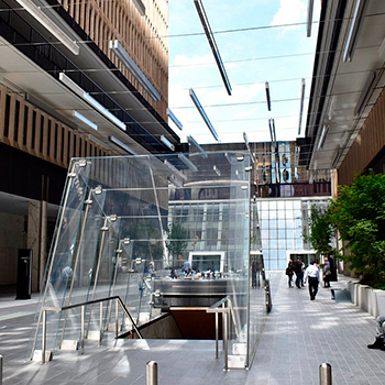 Peachtree Center Structural Glass Canopy Cristacurva
