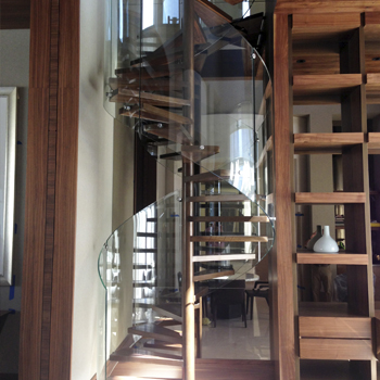 Magnolias Residence Curved Glass Staircase Cristacurva