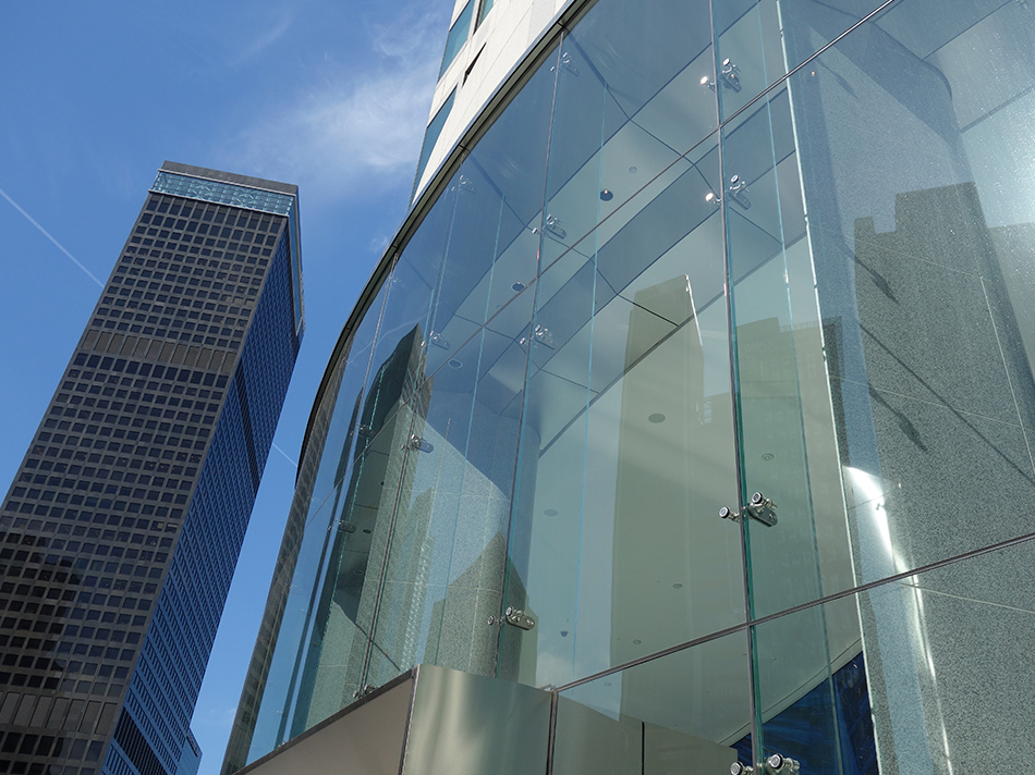 US Bank Los Angeles OUE Jumbo curved glass facade